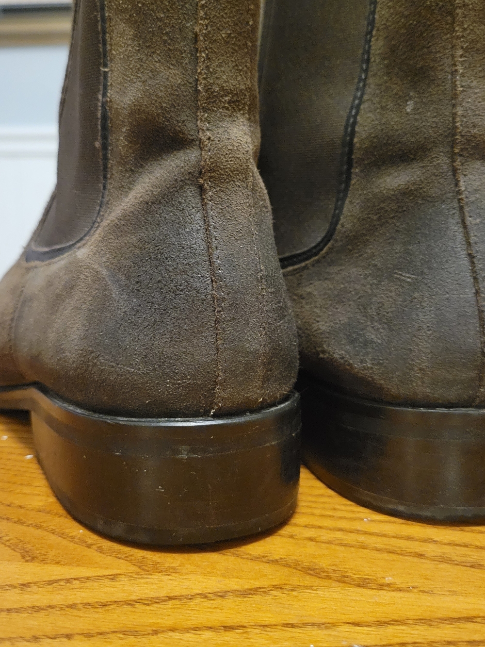Thursday Boot Co. Chelsea Suede Ankle Boots In Tobacco. Size 12 Womens - Picture 6 of 9